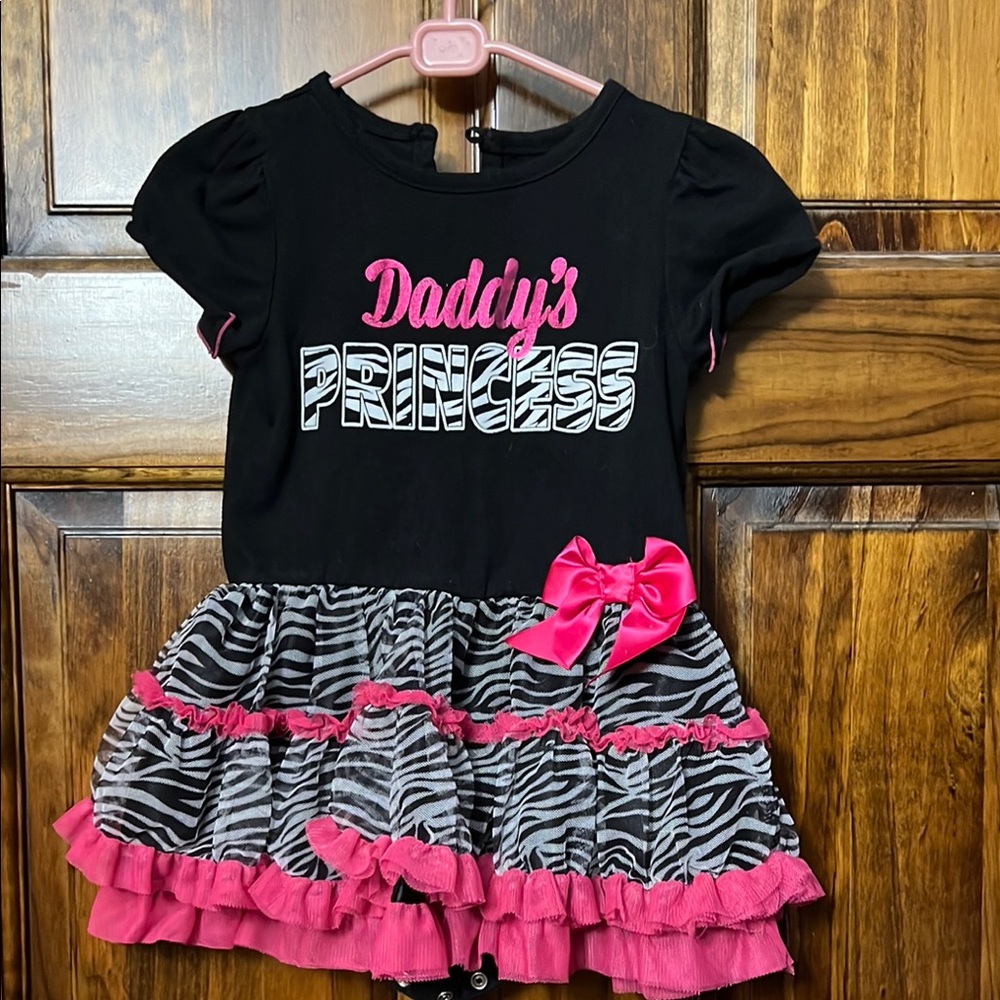Black and Pink Zebra Print Dress